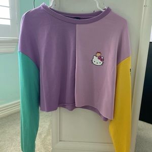 Hello Kitty long sleeve crop top (SHEIN)
